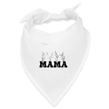 Mutter Natur, mama plants - Bandana Dreieckstuch - Weiß - Vorne