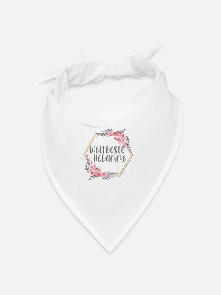 Weltbeste Hebamme Geburtshilfe Geburt Geschenk - Bandana Dreieckstuch - Weiß