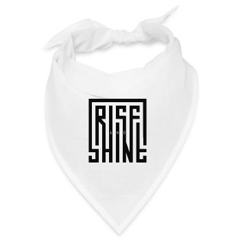 Rise and shine - Bandana Dreieckstuch - Weiß - Vorne
