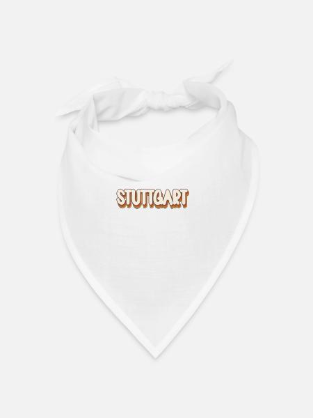 Stuttgartererin Stuttgarterer Stuttgarter - Bandana Dreieckstuch - Weiß