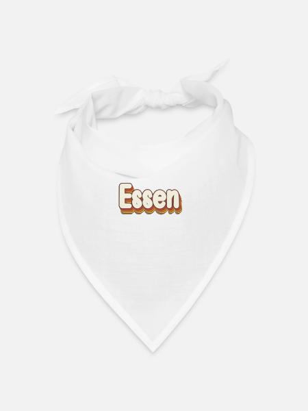 Essenerin Essener Essen - Bandana Dreieckstuch - Weiß
