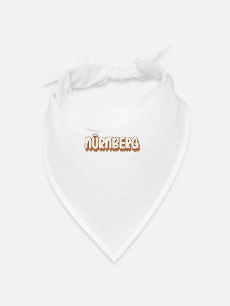 Nürnbergerin Nürnberger Nürnberg - Bandana Dreieckstuch - Weiß