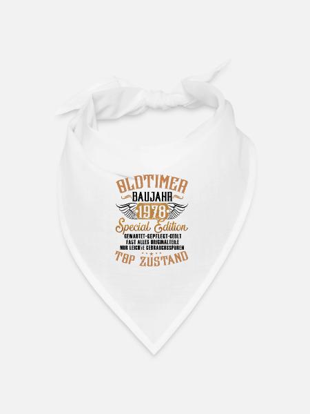 oldtimer 1978 originalzustand - Bandana Dreieckstuch - Weiß
