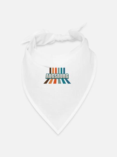 Augsburgerin Augsburger Augsburg - Bandana Dreieckstuch - Weiß