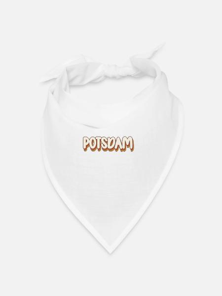 Potsdamerin Potsdamer Potsdam - Bandana Dreieckstuch - Weiß