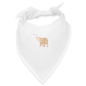 Leopard in der Wildnis Raubkatze Afrika - Bandana Dreieckstuch - Weiß - Vorne