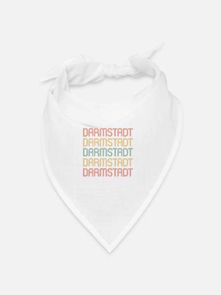 Darmstädterin Darmstädter Darmstadt - Bandana Dreieckstuch - Weiß