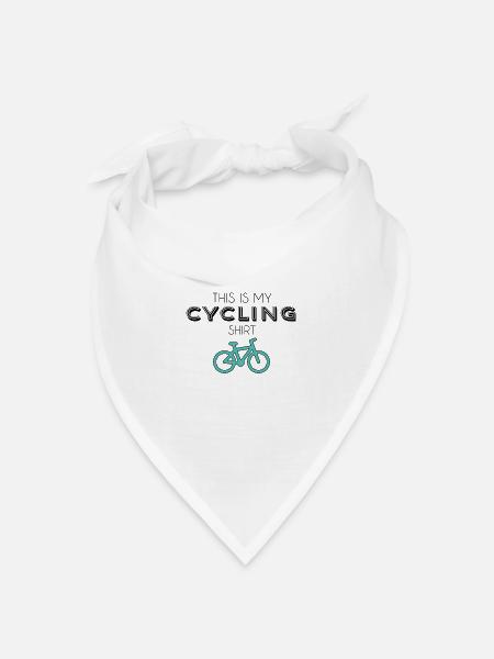 Fahrrad Shirt - Bandana Dreieckstuch - Weiß