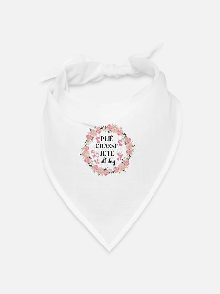 Ballet Dancer Dance Girl Ballerina - Bandana Dreieckstuch - Weiß