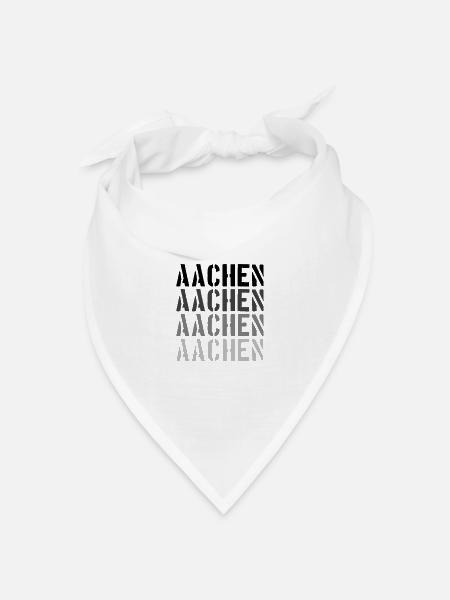Aachen - Bandana Dreieckstuch - Weiß