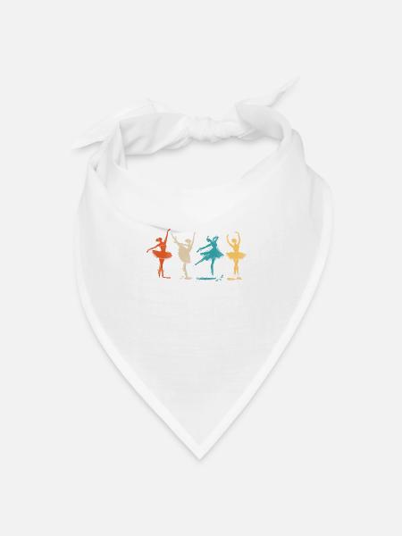Ballet Dancer Dance Girl Ballerina - Bandana Dreieckstuch - Weiß
