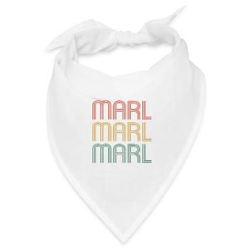 Marl Marlerin Marler Stadt Marl - Bandana Dreieckstuch - Weiß - Vorne