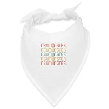 Neumünster Neumünsteranerin Neumünsteraner - Bandana Dreieckstuch - Weiß - Vorne