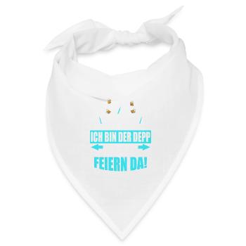 Junggesellenabschied Poltern Polterabend JGA - Bandana Dreieckstuch - Weiß - Vorne