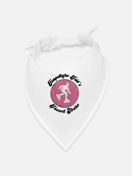 Tempelhofer Feld Skater Rollschuh - Bandana Dreieckstuch - Weiß