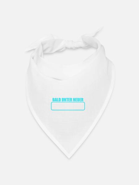 Junggesellenabschied Poltern Polterabend JGA - Bandana Dreieckstuch - Weiß