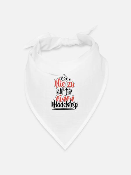 Mädelstrip Girls Trip Crew Mädelstour Mädels - Bandana Dreieckstuch - Weiß
