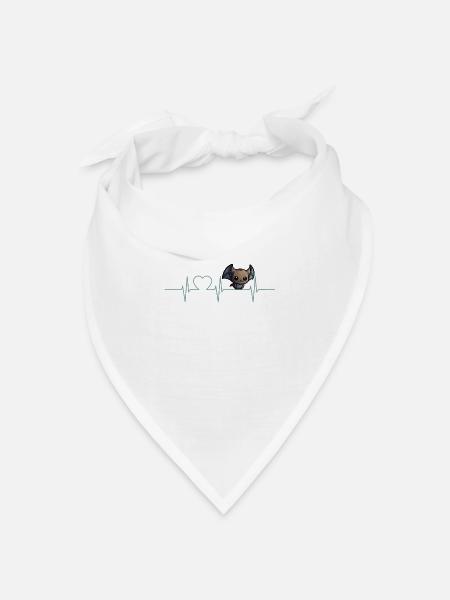 Fledermäuse Fledermaus - Bandana Dreieckstuch - Weiß