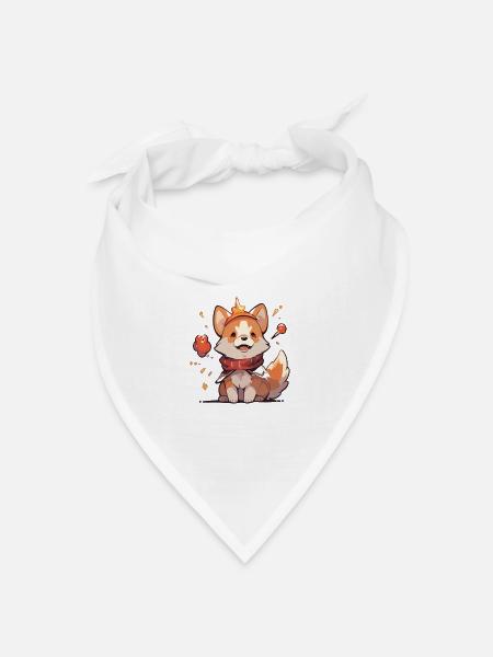 Corgi Corgi Hund Corgi Halloween Corgis Haustier - Bandana Dreieckstuch - Weiß
