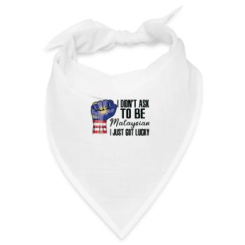 Malaysischer Stolz Malaysische Flagge Gewachsen - Bandana Dreieckstuch - Weiß - Vorne