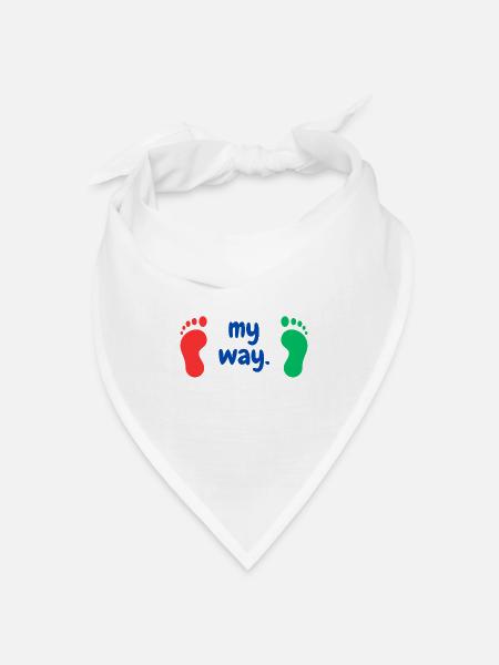 My Way 2 - Bandana Dreieckstuch - Weiß