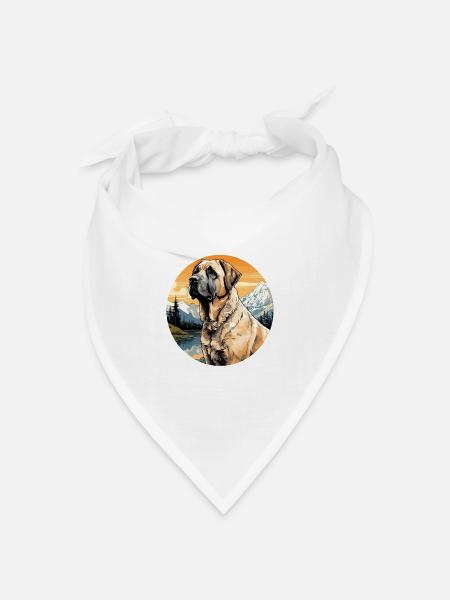 Hund Kangal - Bandana Dreieckstuch - Weiß