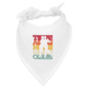 Tango Argentino Milonga Vals Tango - Bandana Dreieckstuch - Weiß - Vorne