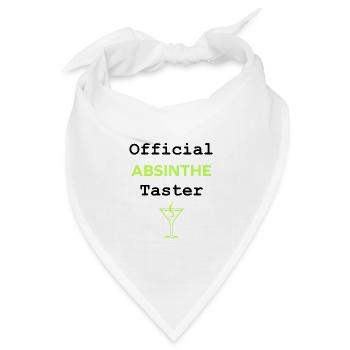 Offizielle Absinth-Verkostung - Bandana Dreieckstuch - Weiß - Vorne