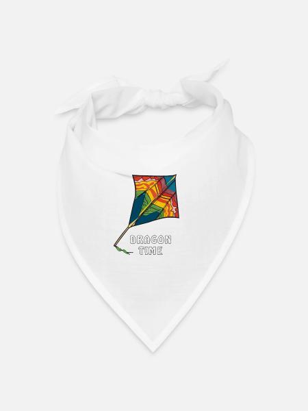 DRACHEN AUTUMN DRAGON TIME - Bandana Dreieckstuch - Weiß