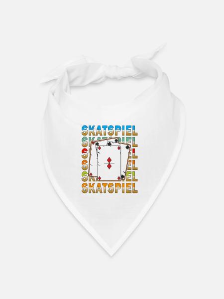 SKATSPIEL - Bandana Dreieckstuch - Weiß
