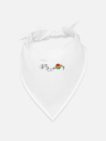 Musik machen Musik singen Musik spielen DJ - Bandana Dreieckstuch - Weiß