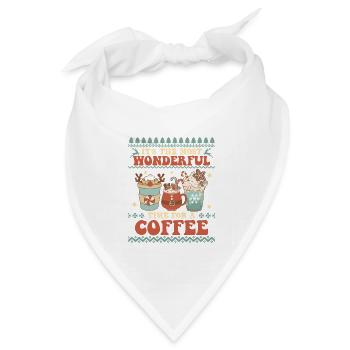 Hässlicher Weihnachtspullover - Bandana Dreieckstuch - Weiß - Vorne