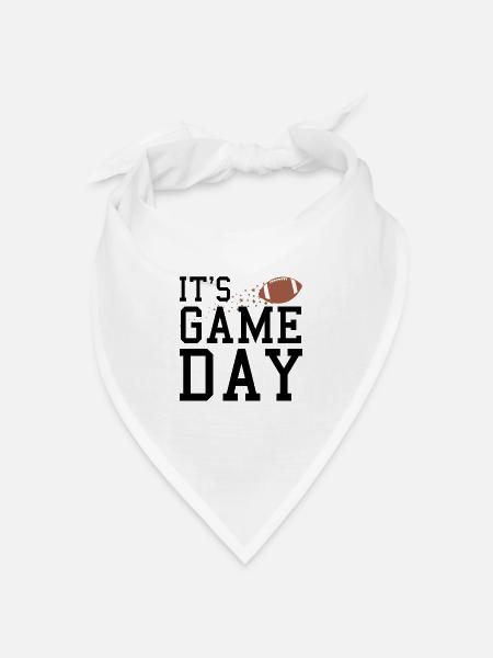Game Day Football Enthusiasmus - Bandana Dreieckstuch - Weiß