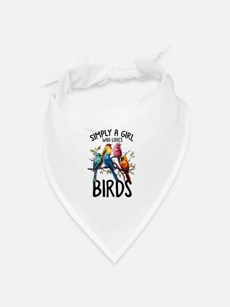 Lustiger Vogelbeobachter Vogelbeobachter Vogelflüsterer Vogel - Bandana Dreieckstuch - Weiß