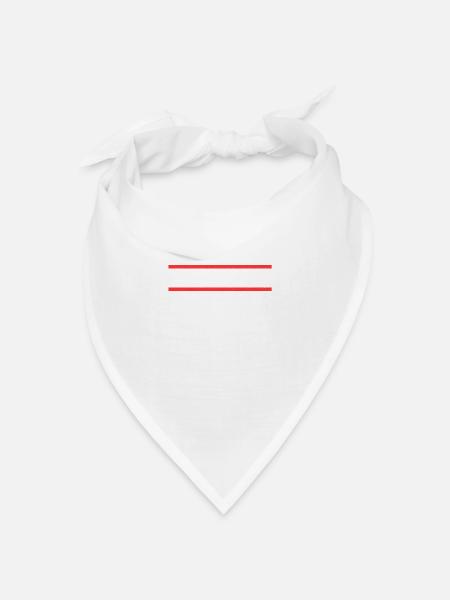Thüringer Wald - Bandana Dreieckstuch - Weiß