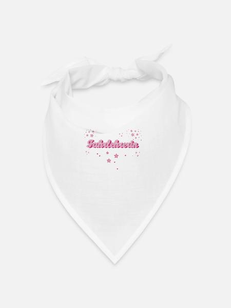Fahrschule Abschluss-Geschenk Fahrlehrerin - Bandana Dreieckstuch - Weiß
