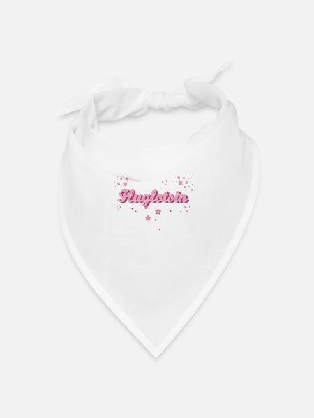 Flugzeug-Lotse Abschluss-Geschenk Fluglotsin - Bandana Dreieckstuch - Weiß