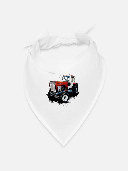 Fortschritt Traktor ZT 300 - Bandana Dreieckstuch - Weiß