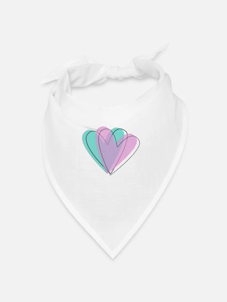 my Design - Bandana Dreieckstuch - Weiß