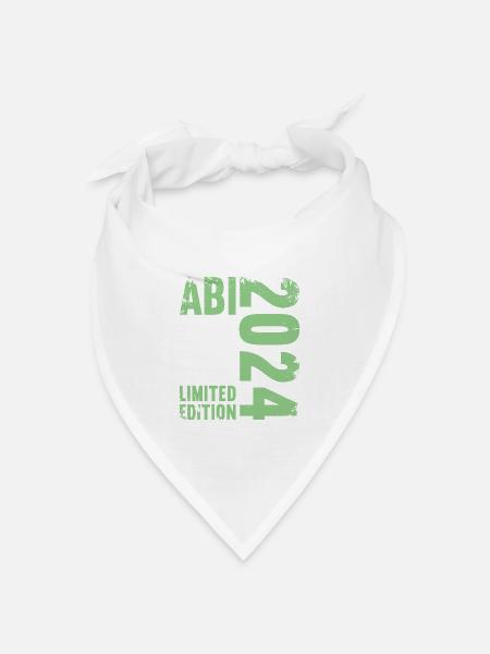 Abitur Junge Mädchen Abi Abitur 2024 - Bandana Dreieckstuch - Weiß
