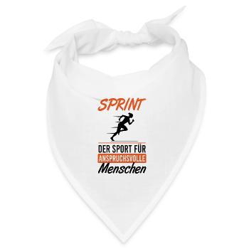 Elite Sprint – Sport mit Anspruch - Bandana Dreieckstuch - Weiß - Vorne