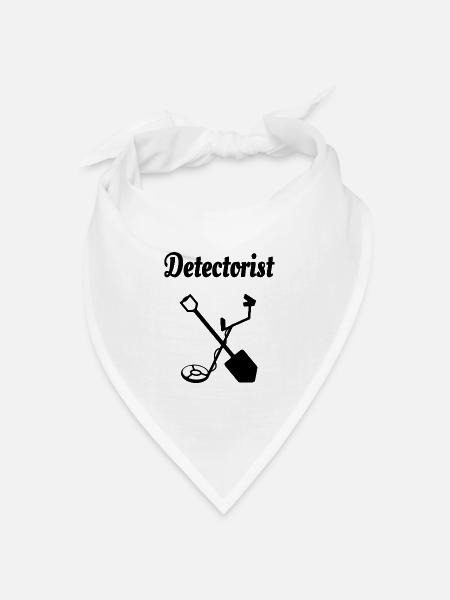 Metalldetektor - Bandana Dreieckstuch - Weiß