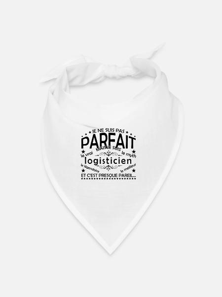 Logistiker-Geschenk Logistiker, der echte Logistiker - Bandana Dreieckstuch - Weiß