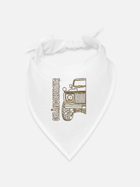 GELÄNDEWAGEN GELÄNDEHEIZER - Bandana Dreieckstuch - Weiß
