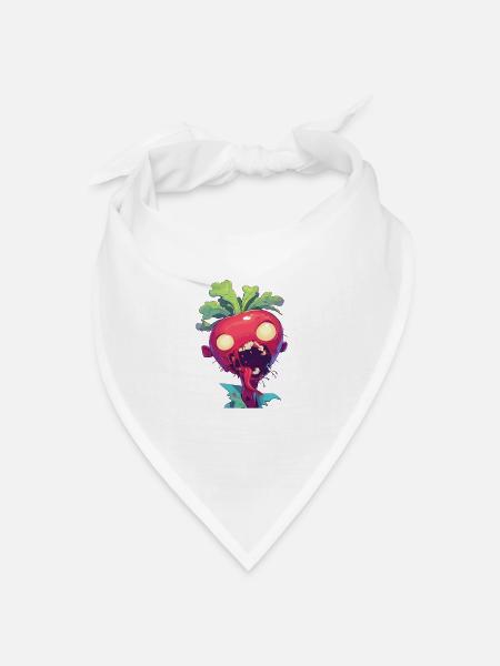 Halloween Rote Bete Tote Beete Tote Bete - Bandana Dreieckstuch - Weiß