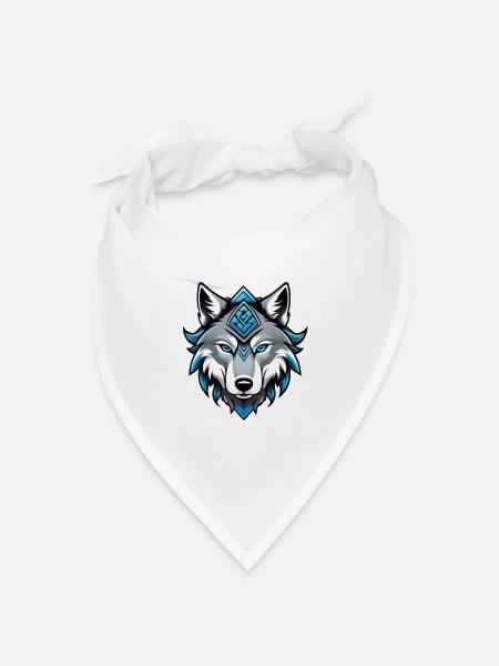 Odin’s Wolf - Bandana Dreieckstuch - Weiß
