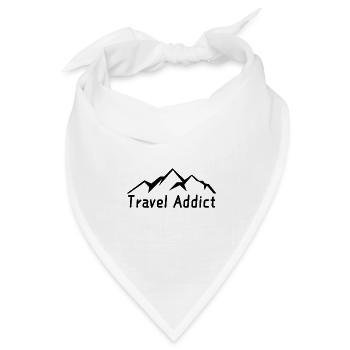 Reisesüchtig - Bandana Dreieckstuch - Weiß - Vorne