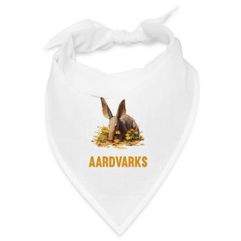 Erdferkeln Erdferkel - Bandana Dreieckstuch - Weiß - Vorne