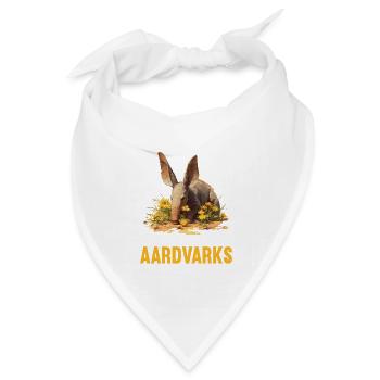 Erdferkeln Erdferkel - Bandana Dreieckstuch - Weiß - Vorne