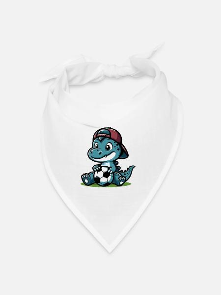 DINO - Bandana Dreieckstuch - Weiß